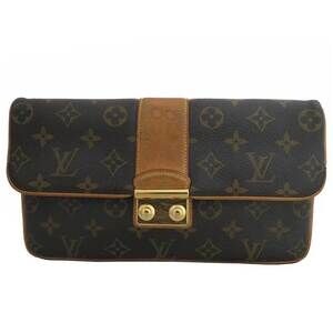 Louis Vuitton Sofia Coppola Monogram Canvas Clutch Bag Brown